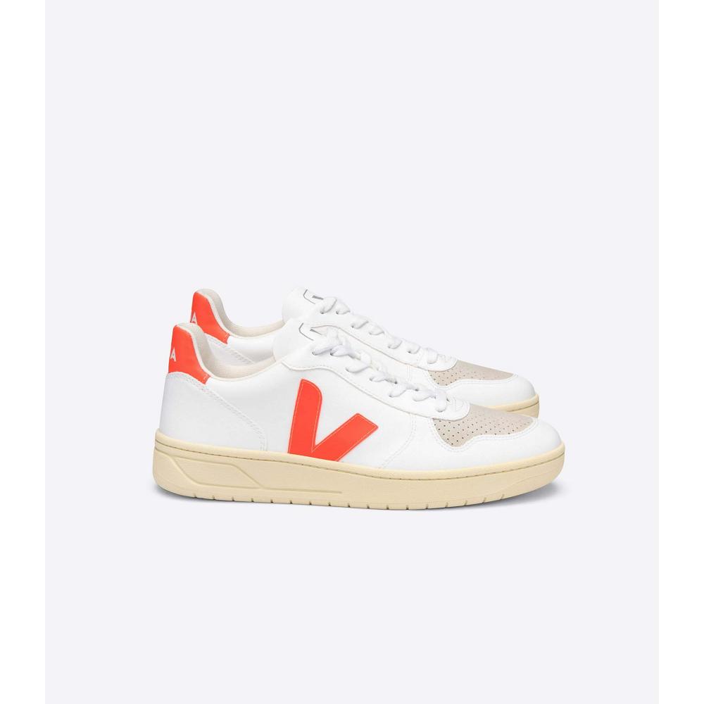 Veja V-10 CWL Men\'s Shoes White/Orange | CA 280LIS